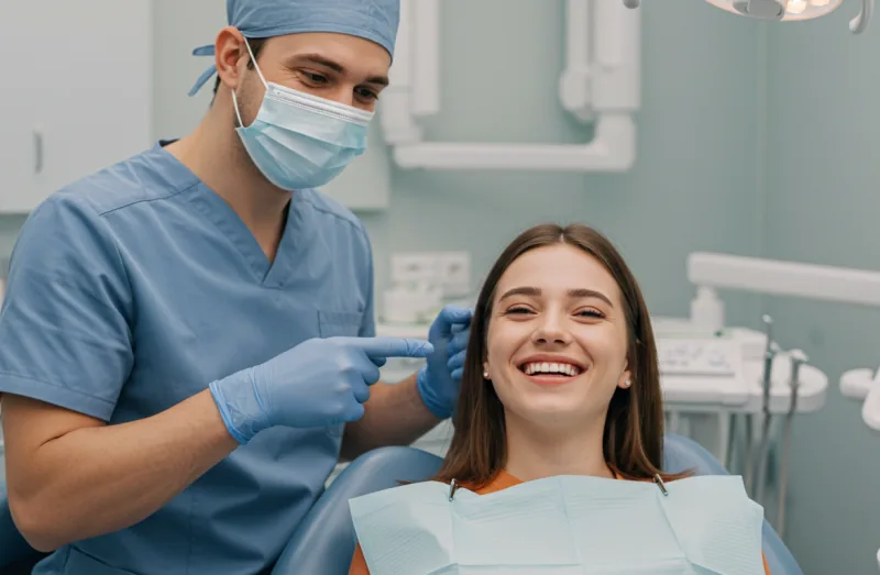 Dental team preparing care